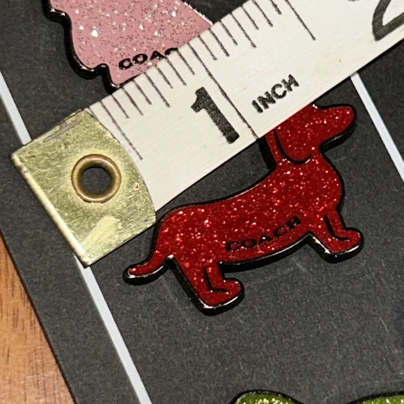 Brand New Coach Glitter Dinosaur & Dog & Unicorn Pin Badge Logo Japan - Picture 7 of 11